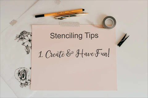 STENCIL TIPS for Bare Floor & Tile Floor Stenciling