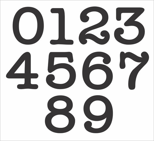Numbers 015 TYP - Create Address Signs - Home Numbers - Mailbox Number Signs - Superior Stencils