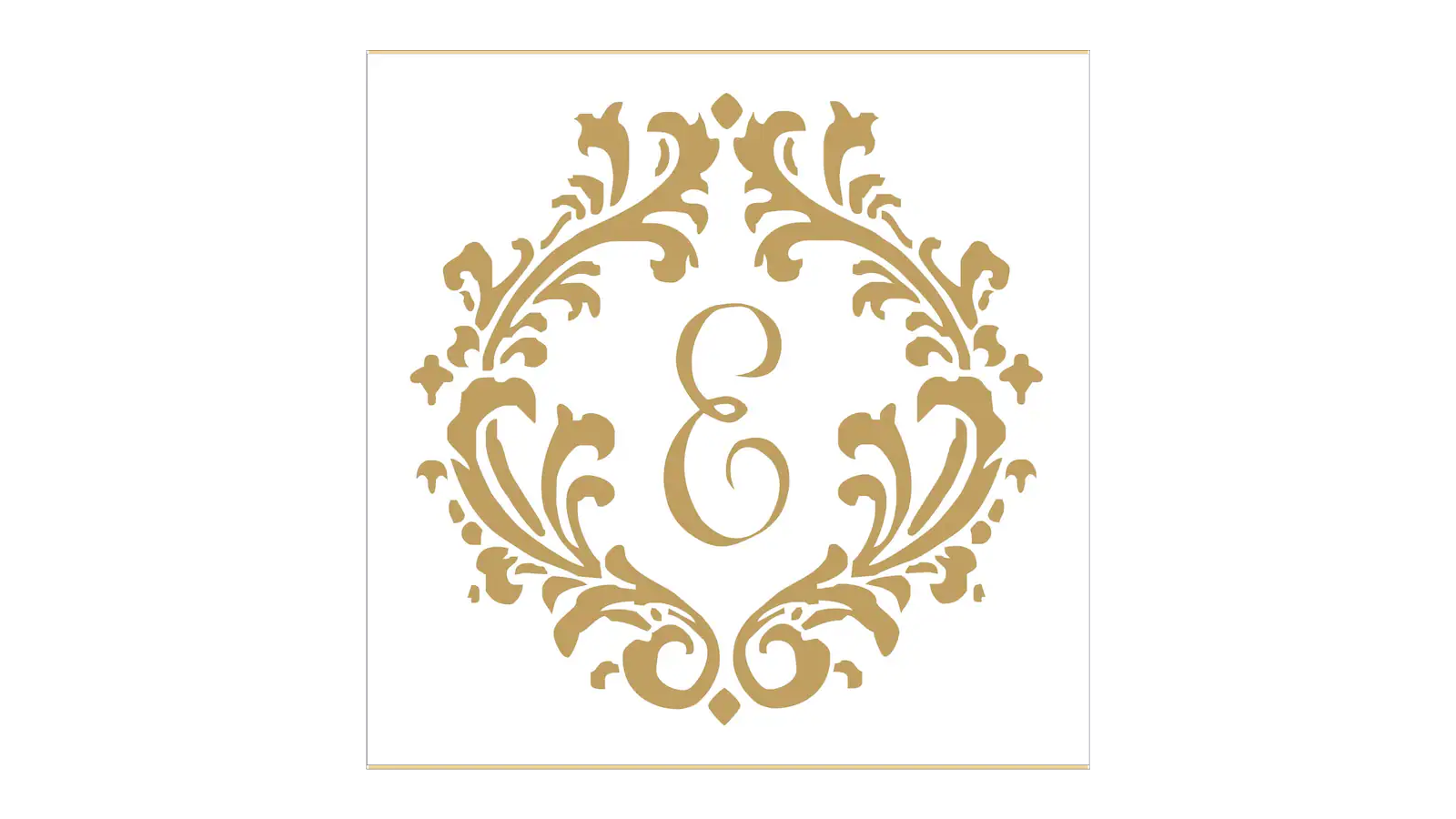 Custom Monogram Stencil - Create Family Signs or Wedding Signs - Superior Stencils