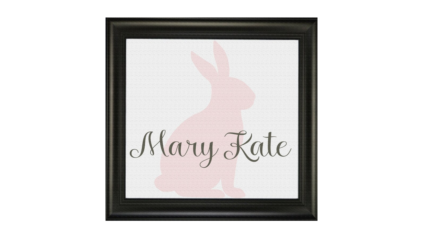 Custom Name with Bunny Stencil - Superior Stencils
