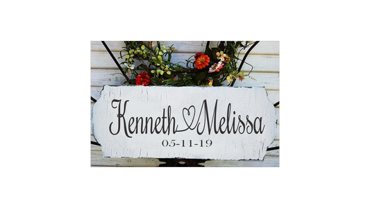 Custom Wedding Stencil - Create Wedding Signs yourself and Save $$