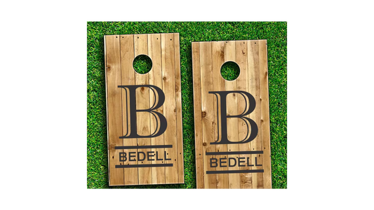 Custom Monogram Stencil - Paint Cornhole Boards - Paint Custom Cornhole Boards - Superior Stencils