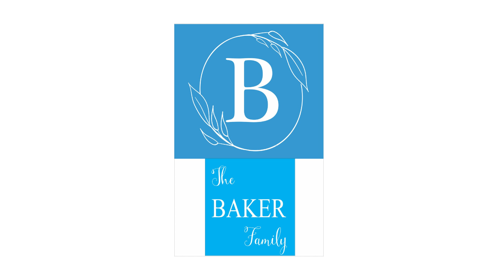 Custom Monogram Wreath Stencil - Custom Family Stencils Sign - Superior Stencils