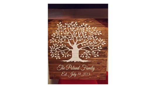 Custom Family Tree Stencil - Create a Family Tree Sign or Wall Art - Superior Stencils