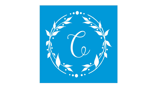 Custom Monogram Wreath Stencil - Create Family Signs or a Wedding Sign - Superior Stencils
