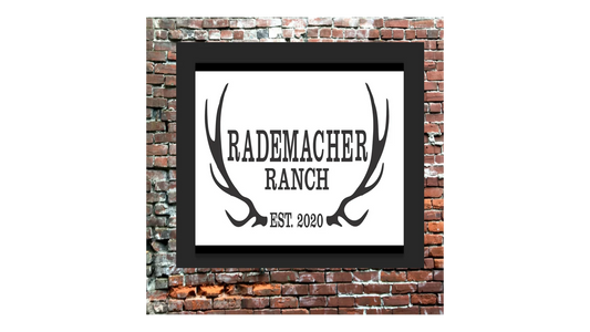 Custom Antler Name Sign Stencil, Create Wedding signs or Family Signs - Superior Stencils