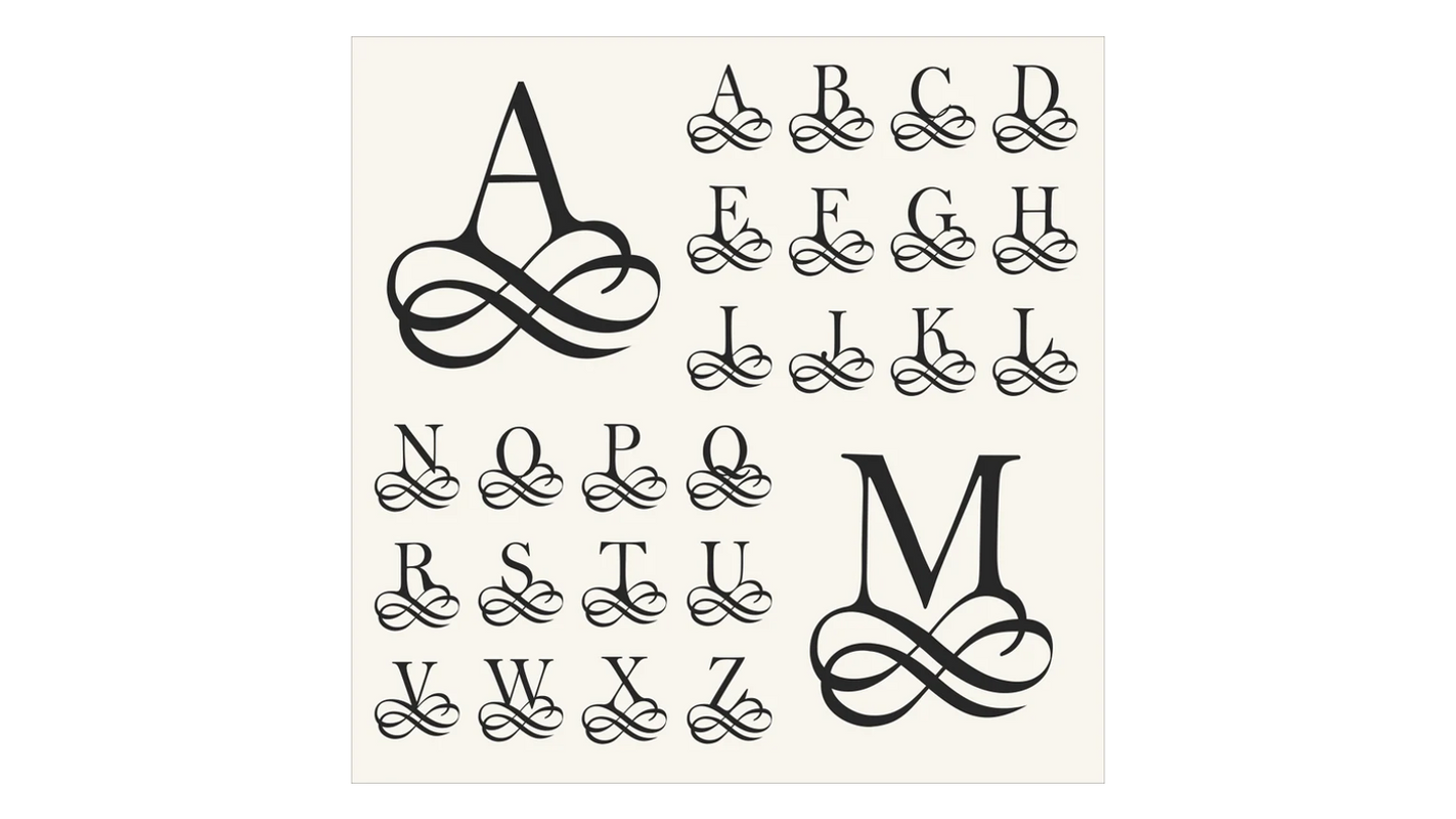 ONE Custom Letter Stencil - Custom Stencil -  Create Wedding Signs or Family Signs - Superior Stencils