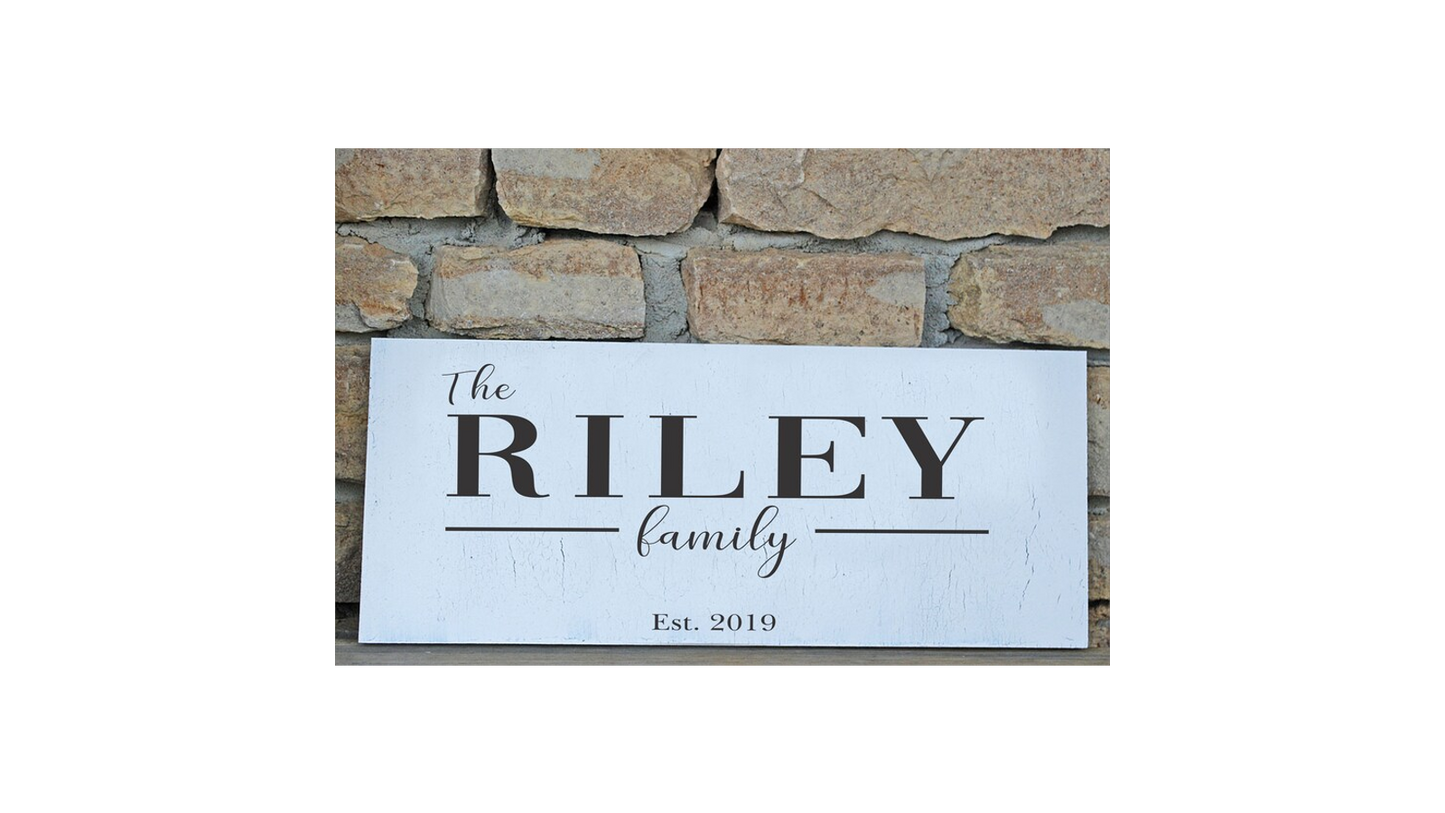 Custom Family Stencil - Create Family Signs or Wedding Gifts - Superior Stencils