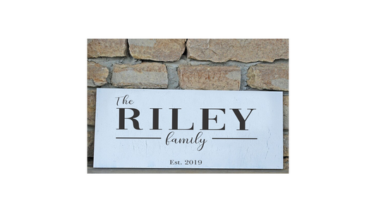 Custom Family Stencil - Create Family Signs or Wedding Gifts