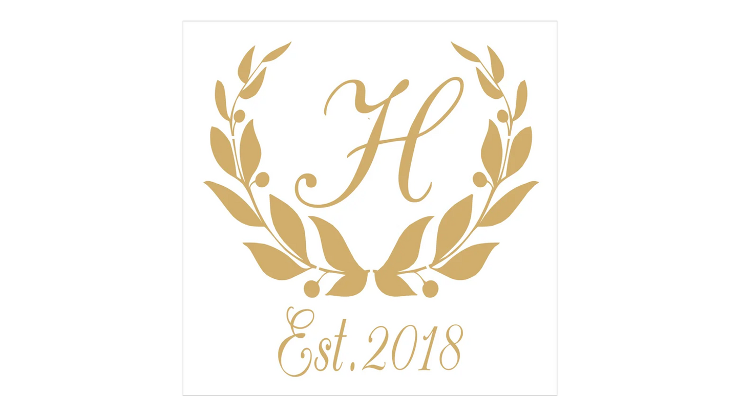 Custom Monogram Stencil - Create Wedding Signs or Family Signs - Superior Stencils