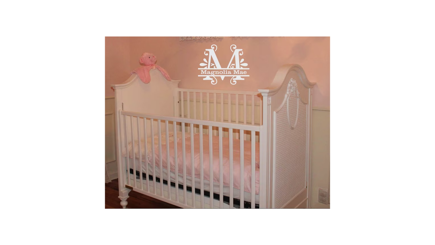 Custom Split Monogram Letter - Create Stove Covers - Wall Stencil