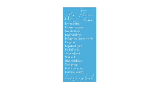 Welcome Home Stencil - Create Family Signs - Superior Stencils