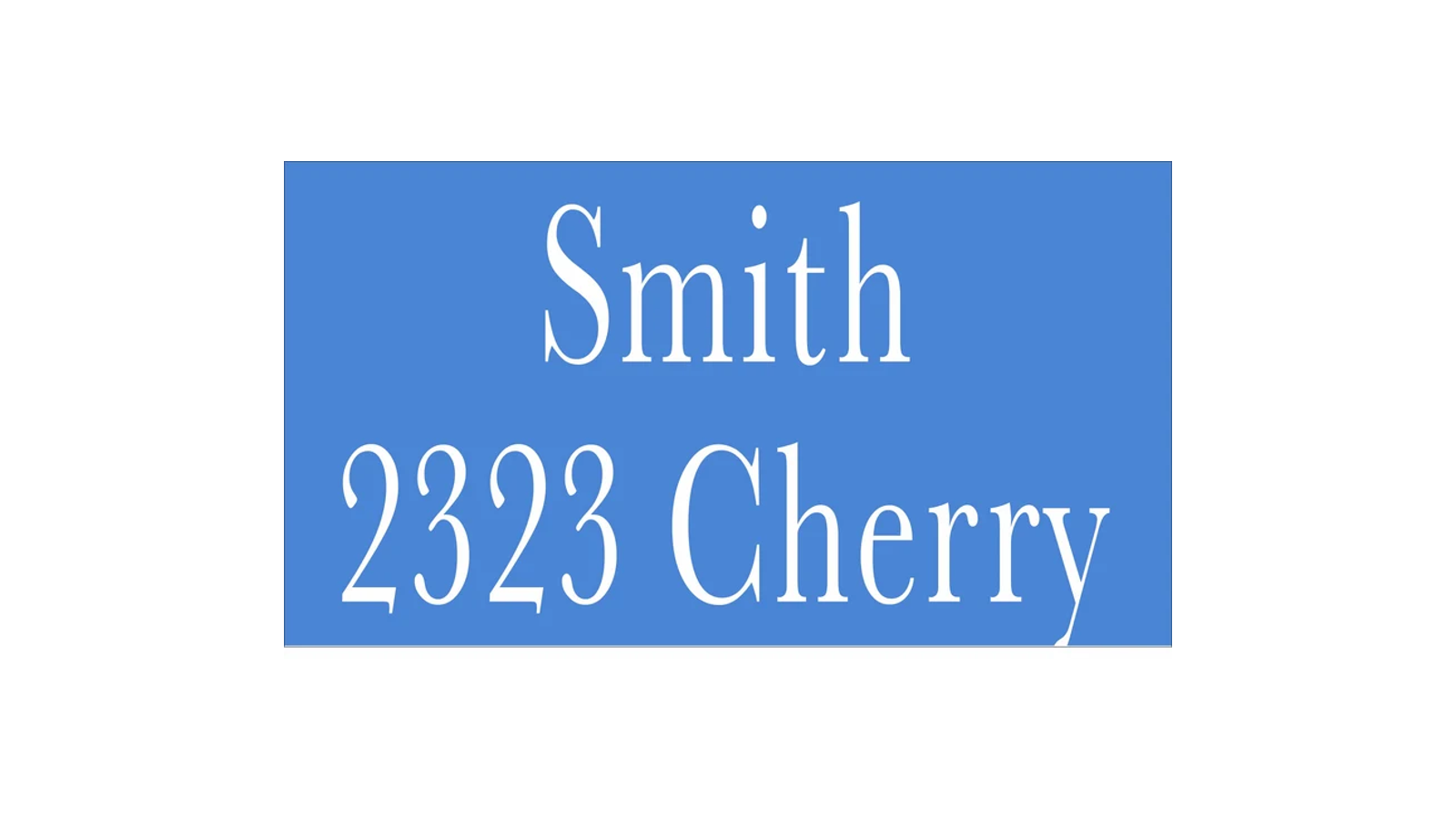 Custom Address Stencil - Superior Stencils