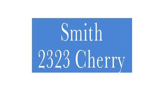 Custom Address Stencil - Superior Stencils