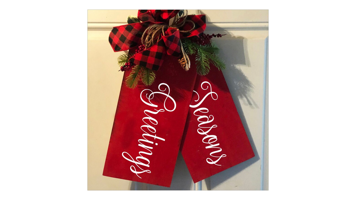 Seasons Greetings Tag Stencil