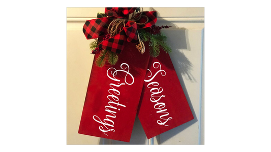 Seasons Greetings Tag Stencil - Superior Stencils