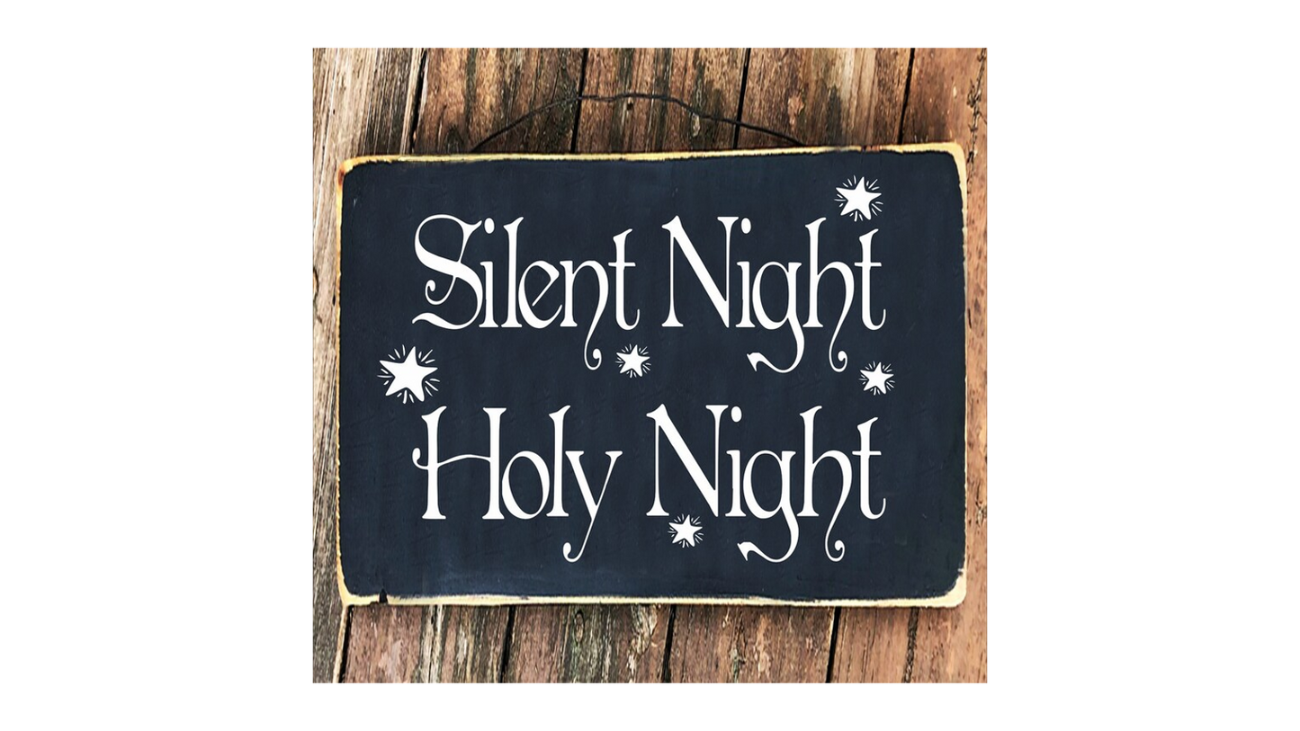 Silent Night Holy Night Stencil - Create Christmas Signs - Silent Night - Superior Stencils
