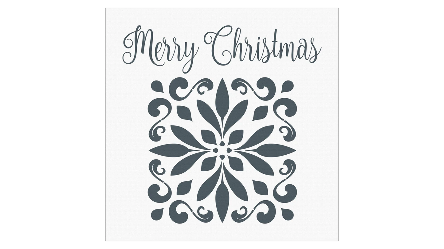 Merry Christmas Stencil