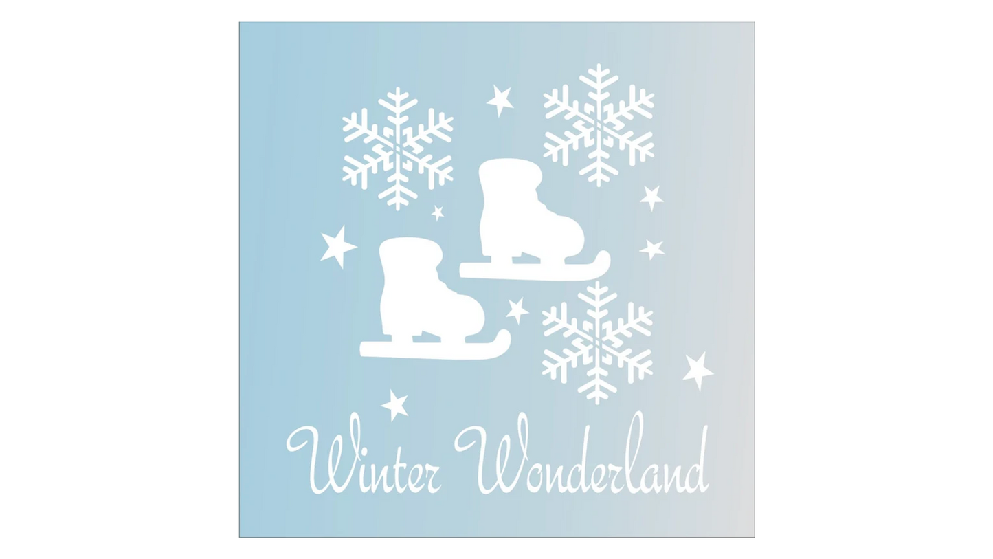 Winter Wonderland Stencil - Christmas Stencil - Christmas Signs