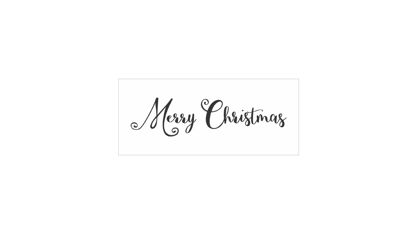 Merry Christmas Stencil - Create a Merry Christmas Sign for your HOME