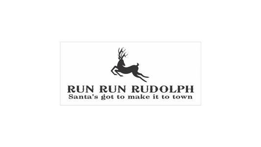 Run Run Rudolph Stencil - Christmas Stencils - Christmas Signs