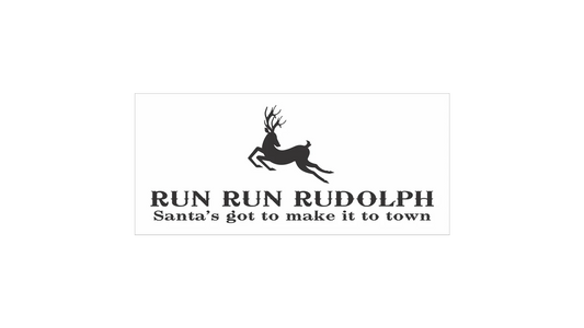 Run Run Rudolph Stencil - Christmas Stencils - Christmas Signs - Superior Stencils