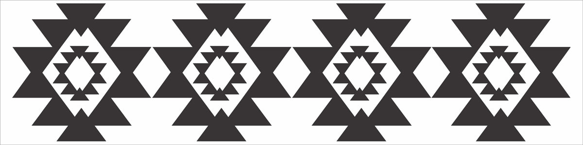 Tile Stencils - AZTEC 02 Tile - Painting Tiles - Floor Painting - Southwestern