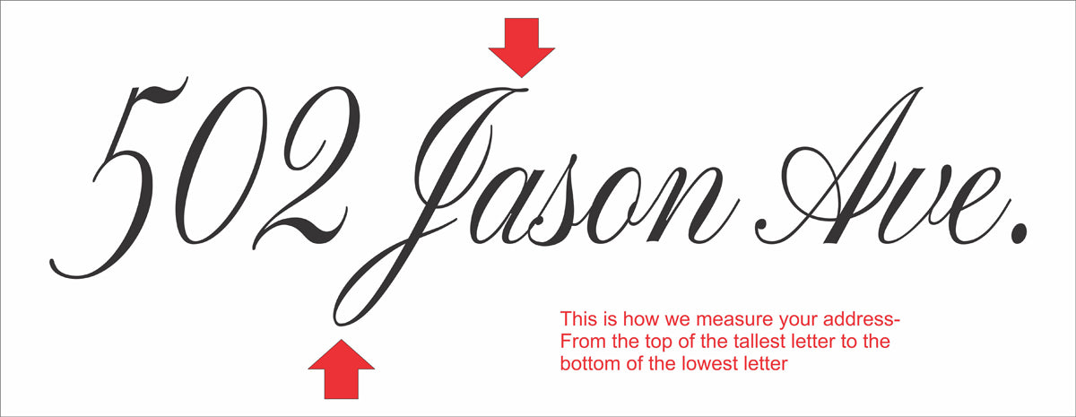 Custom Address Stencil - Address Stencil - Create Address signs - Superior Stencils