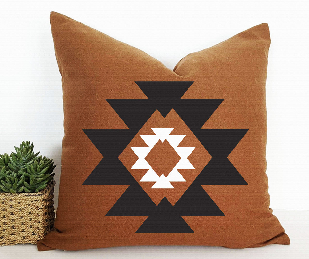 Aztec Tile Stencils - Pillow