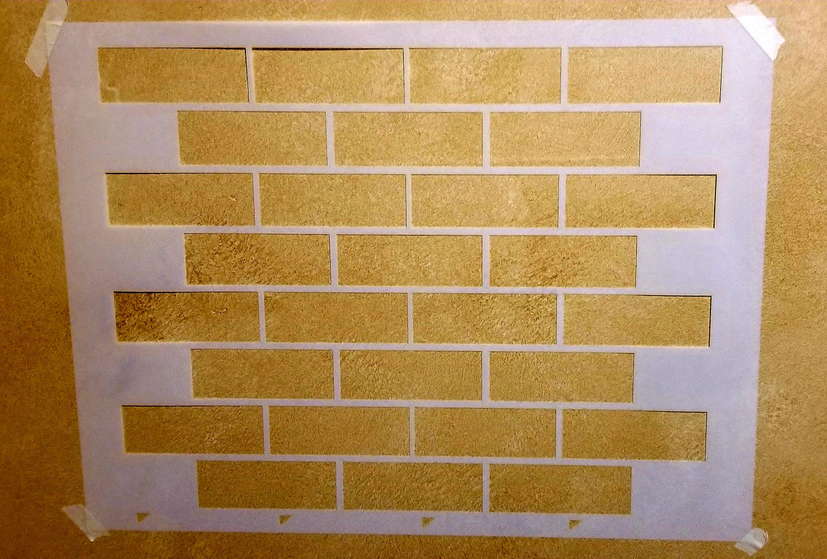 BRICK TOWNE Stencils - Painting Subway Tile - Paint Walls - Paint Floors