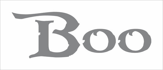 Boo Stencil - Create Halloween Decor - Halloween Signs - 7 Sizes
