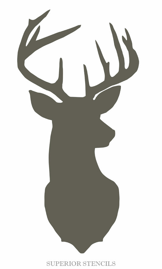 Buck Mount Stencils, Antlers Stencils, Create Buck Signs, - 9 Sizes - Superior Stencils