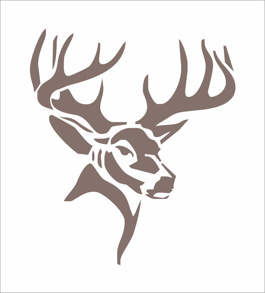 Buck Stencils, Antlers Stencils, Buck Mount Stencils, Reindeer Stencil - Create Cabin Decor - Superior Stencils