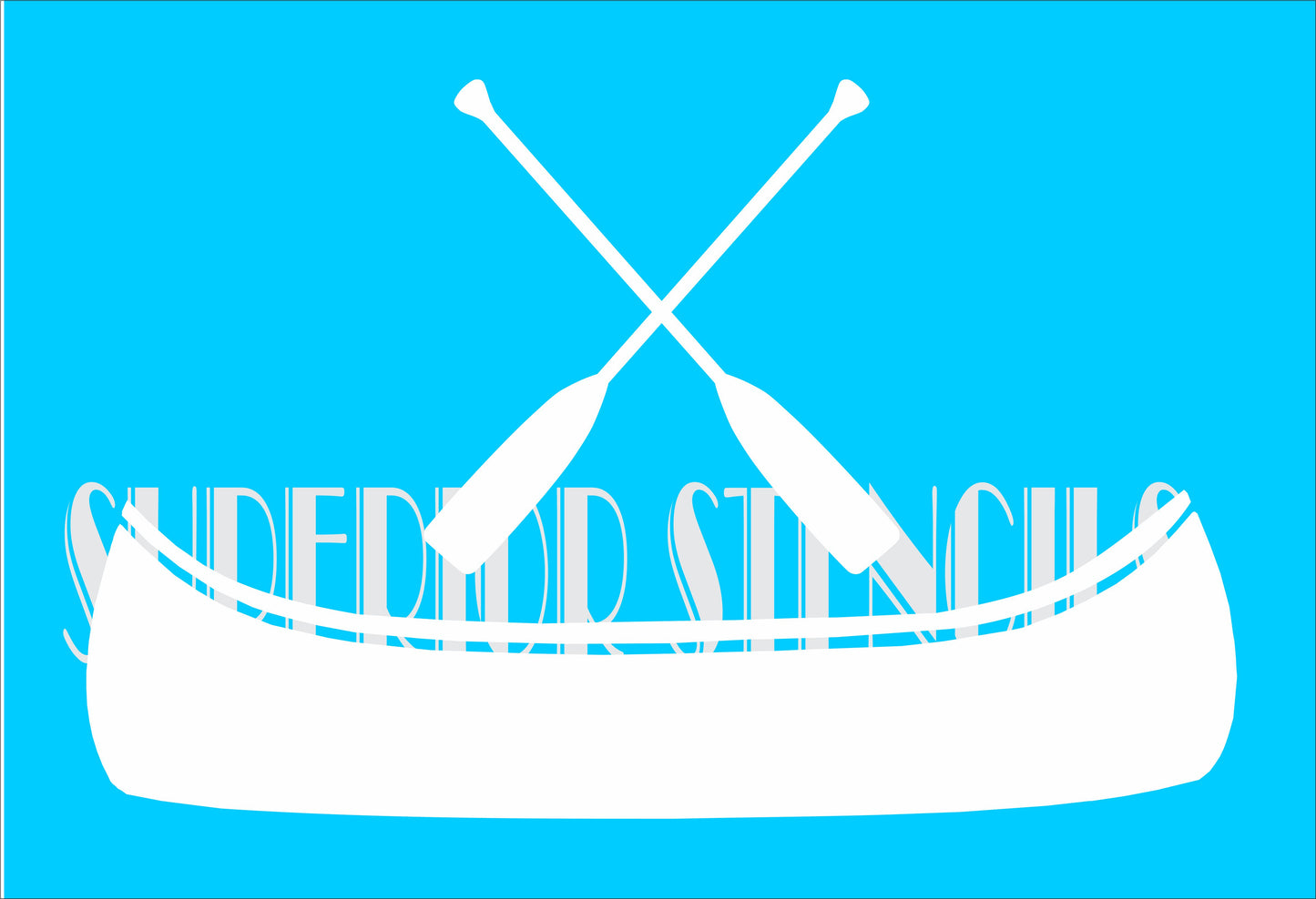 Canoe Stencil - Create Lake Signs or Canoe Signs