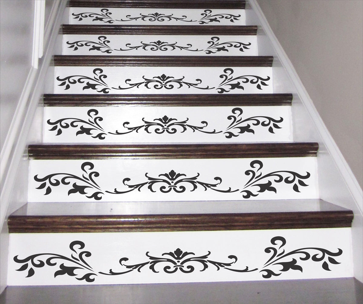 Stair Stencil Mon Chateau - Stair Riser Stencil - 11 Sizes - Superior Stencils