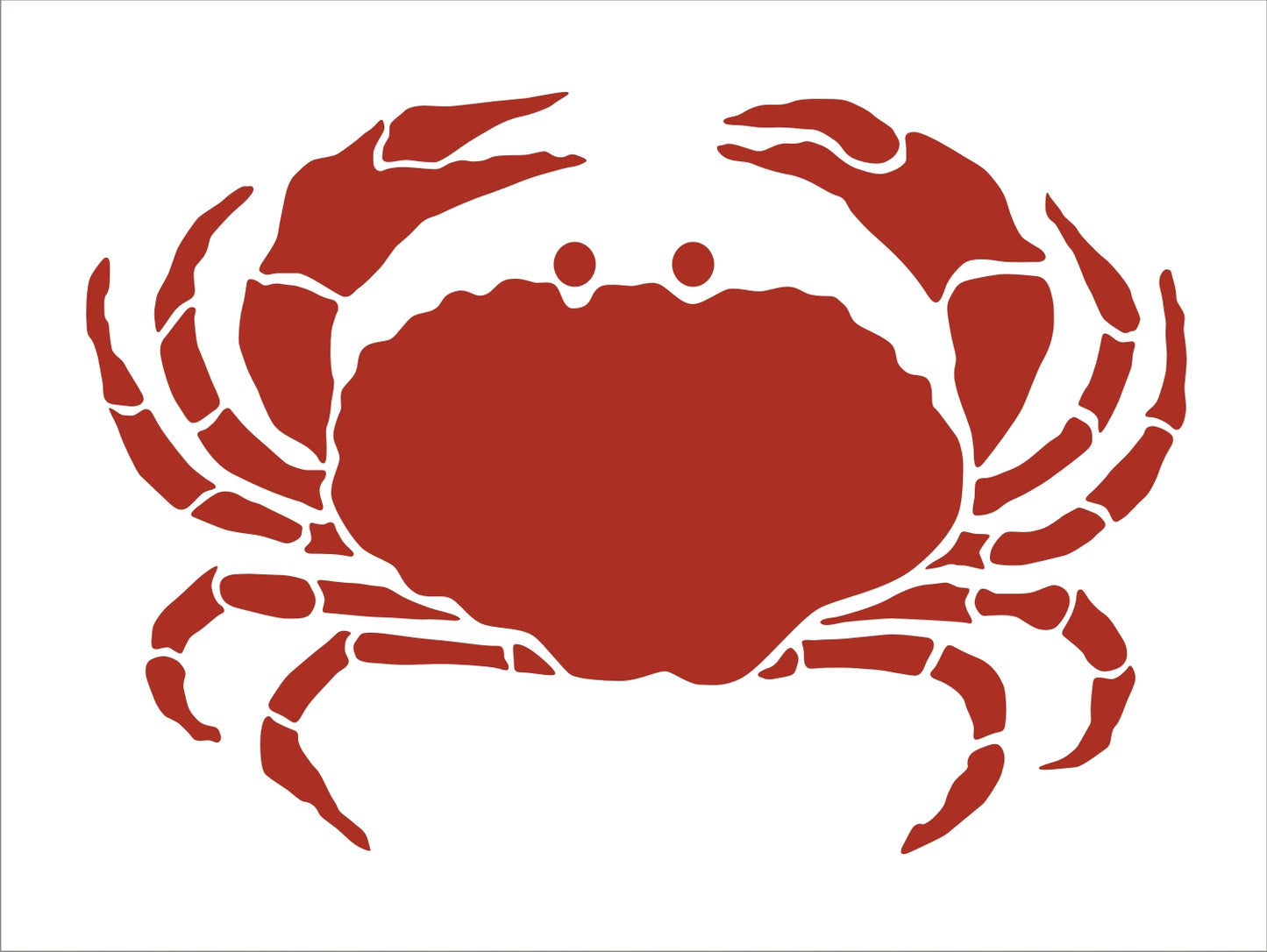 Maine Crab Stencil - Crab Pattern - Create Crab Signs - Crab Decor - Crab Pillows