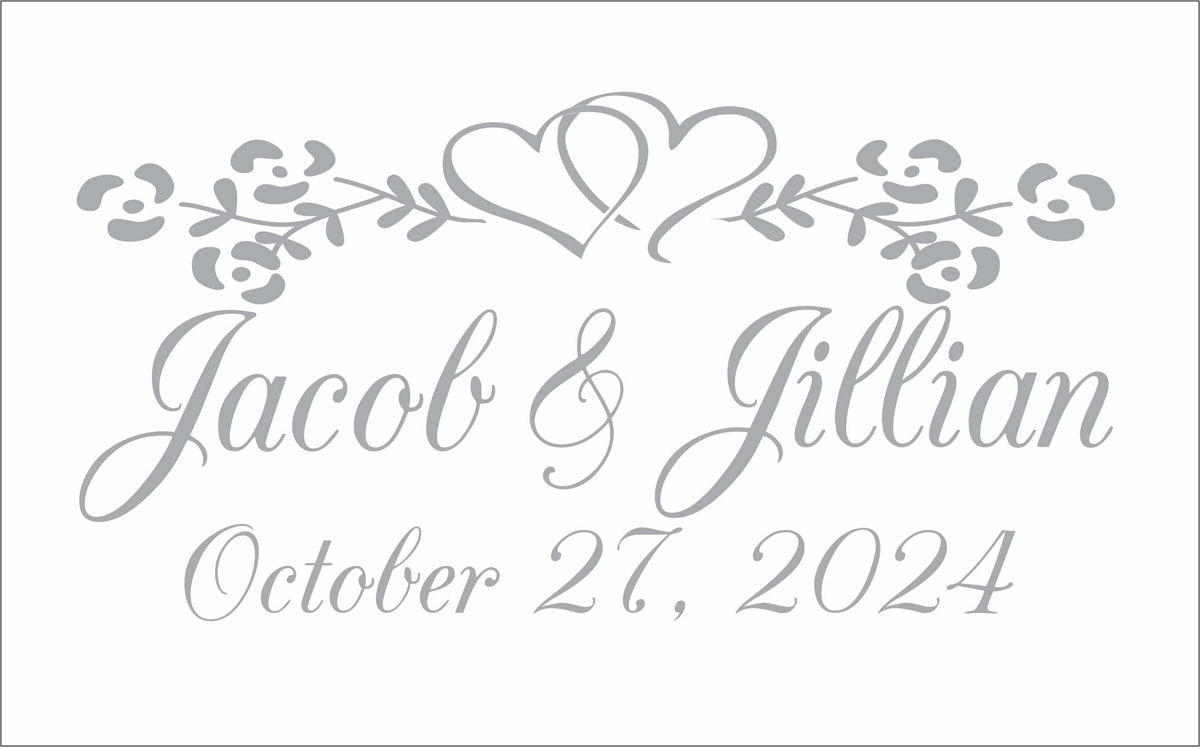 Custom Wedding Stencil - Create your own Custom Wedding Sign! - Superior Stencils