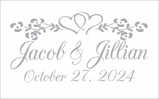 Custom Wedding Stencil - Create your own Custom Wedding Sign! - Superior Stencils