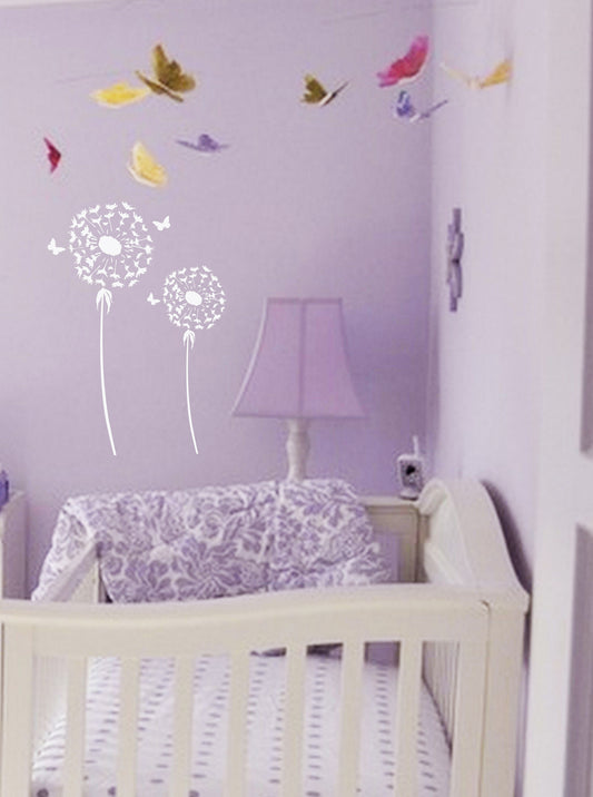 Day Dream Dandelion Stencil 6 Sizes Wall Stencil - Nursery Stencil - Nursery Wall - Superior Stencils
