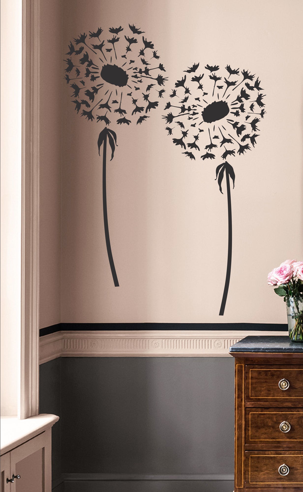 Day Dream Dandelion Stencil 6 Sizes Wall Stencil - Nursery Stencil - Nursery Wall - Superior Stencils