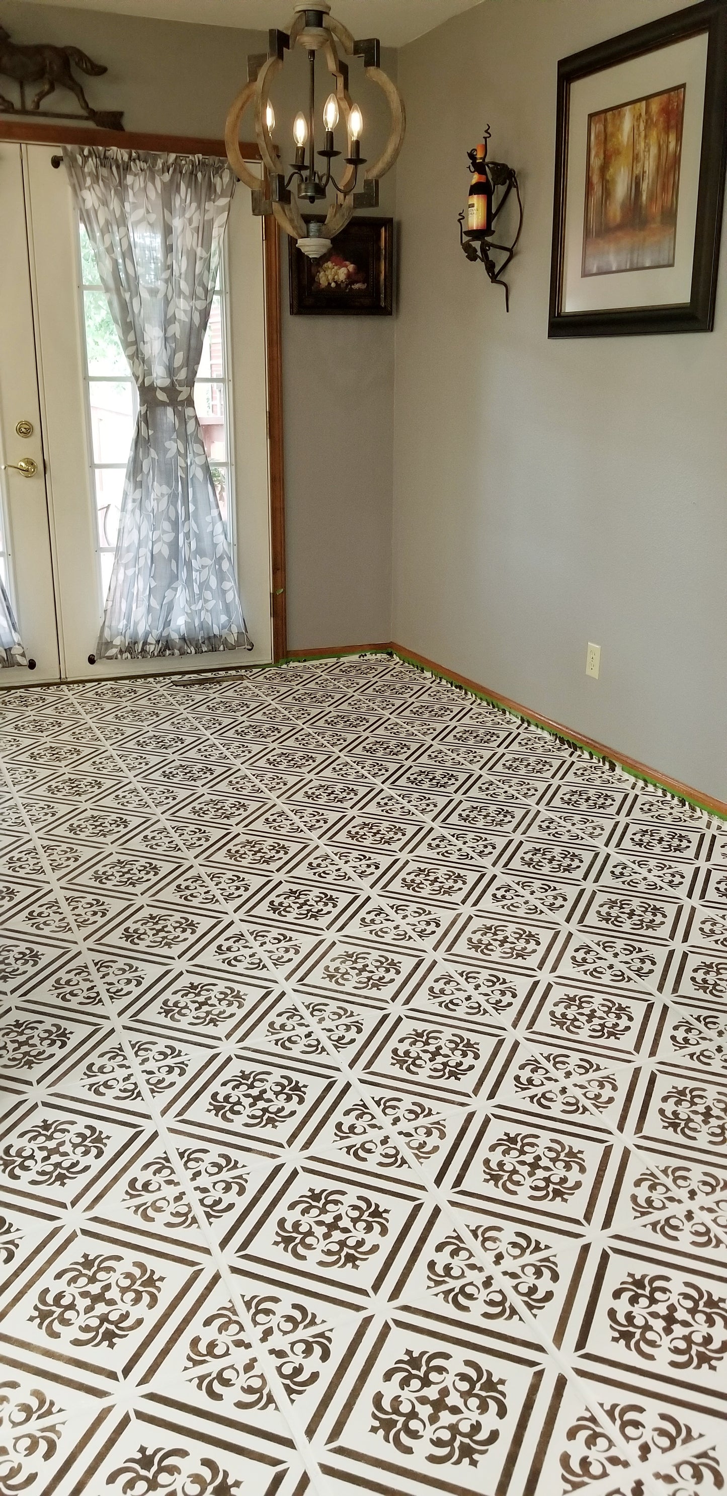 Italia Tile Stencils - Floor Tile Stencil - Painting Tiles - Painting Floors