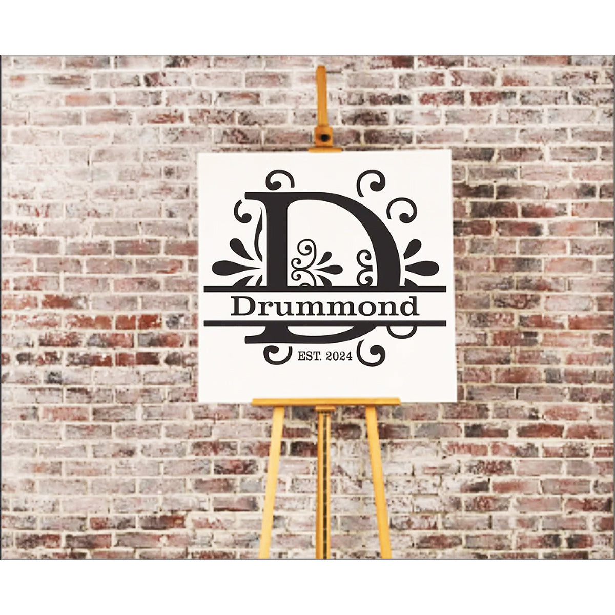 Custom Monogram - Split Monogram Letter - Create Wedding Signs - Wall Stencils - Superior Stencils