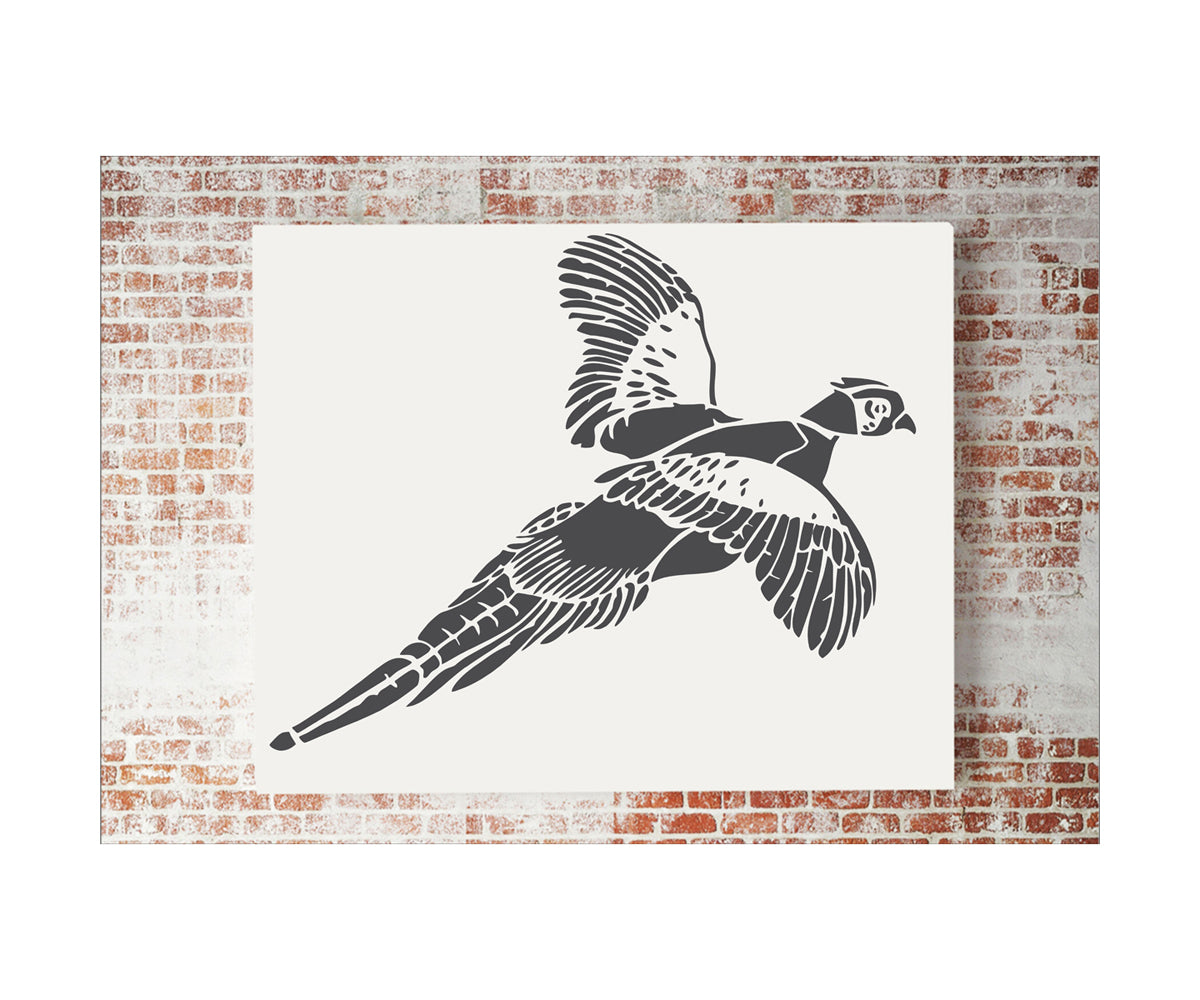 Pheasant Stencil - Create Pheasant Wall Art - Cabin Signs - Superior Stencils