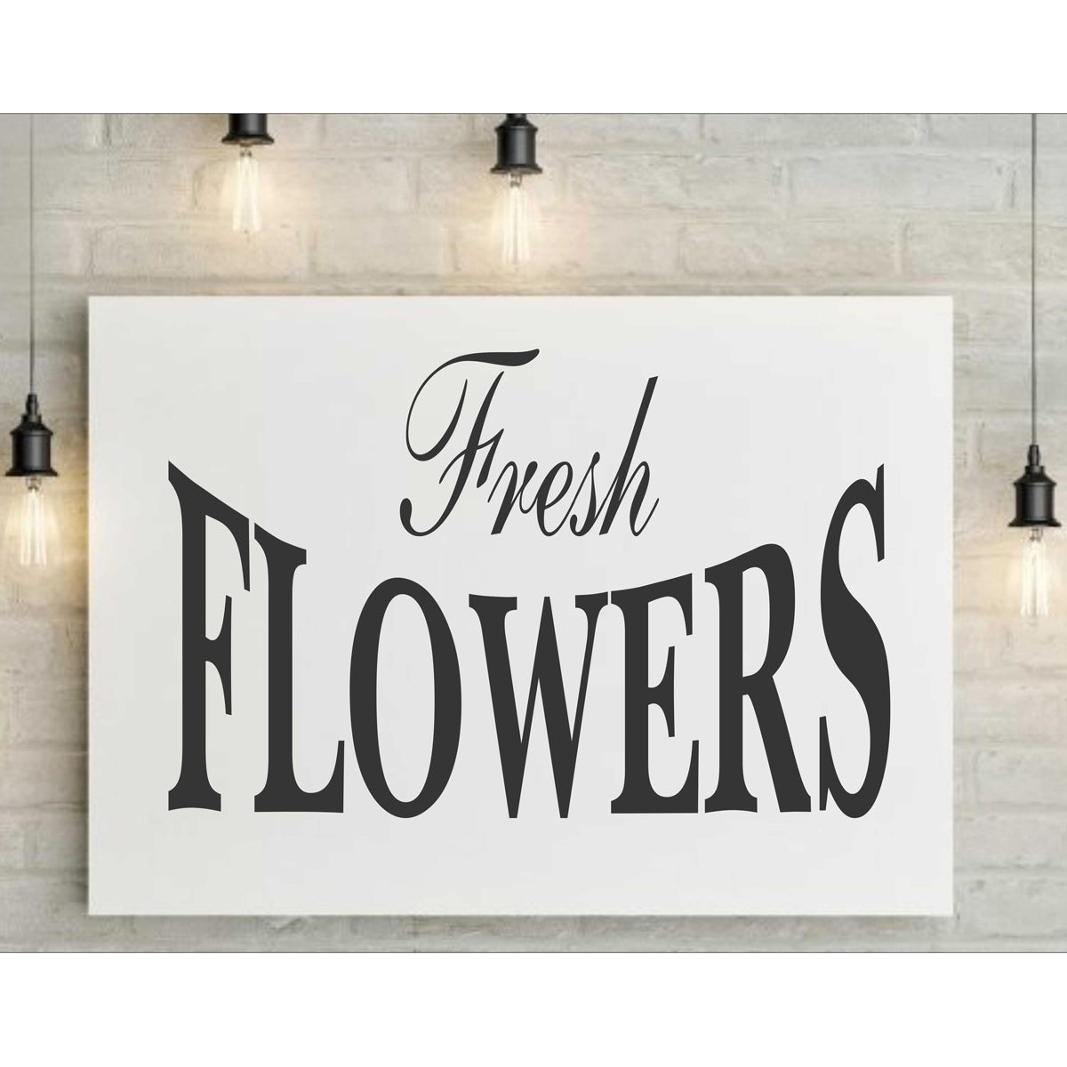 FRESH FLOWERS Stencil - Create unique Flower Signs - Florist Sign - 7 sizes - Superior Stencils