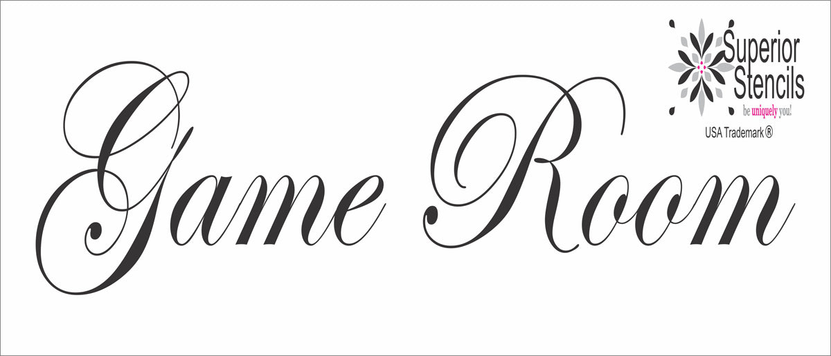 Pantry Stencil - Laundry Stencil - Restroom Stencil - Game Room Stencil