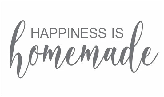 Happiness Is homemade Sign Stencil, Paint Sign for your Home - Superior Stencils