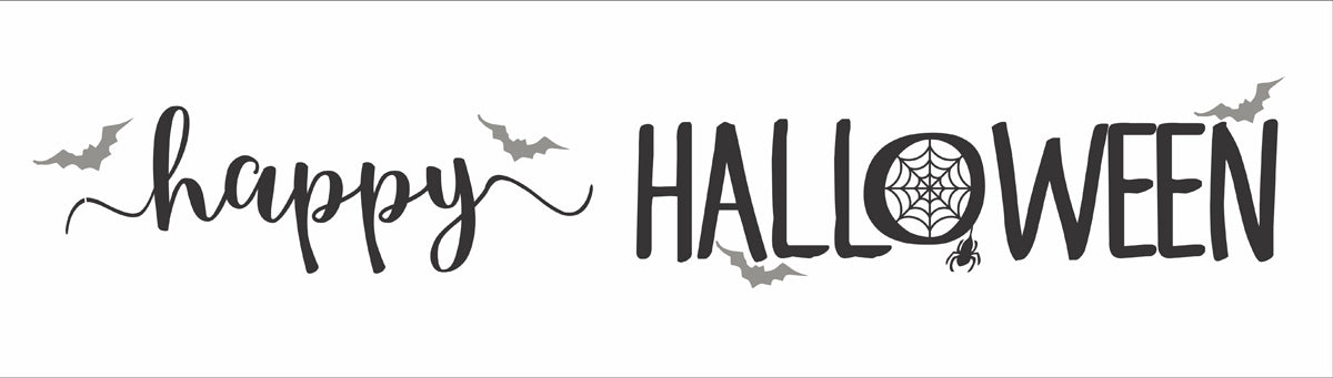 Halloween Stencil - Happy Halloween - DIY Paint Halloween Signs