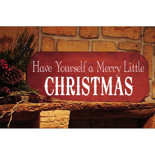 Merry Little Christmas Stencil- Create Christmas Signs