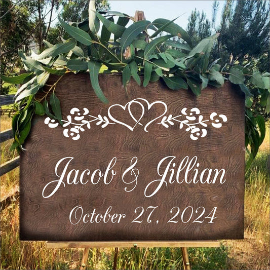 Custom Wedding Stencil - Create your own Custom Wedding Sign! - Superior Stencils
