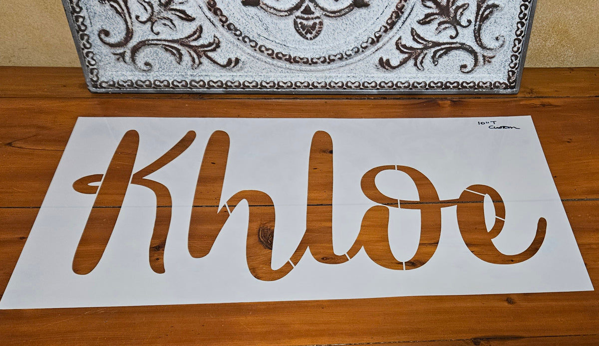 Senior Custom Name Stencil - Parking Lot Stencil - Superior Stencils